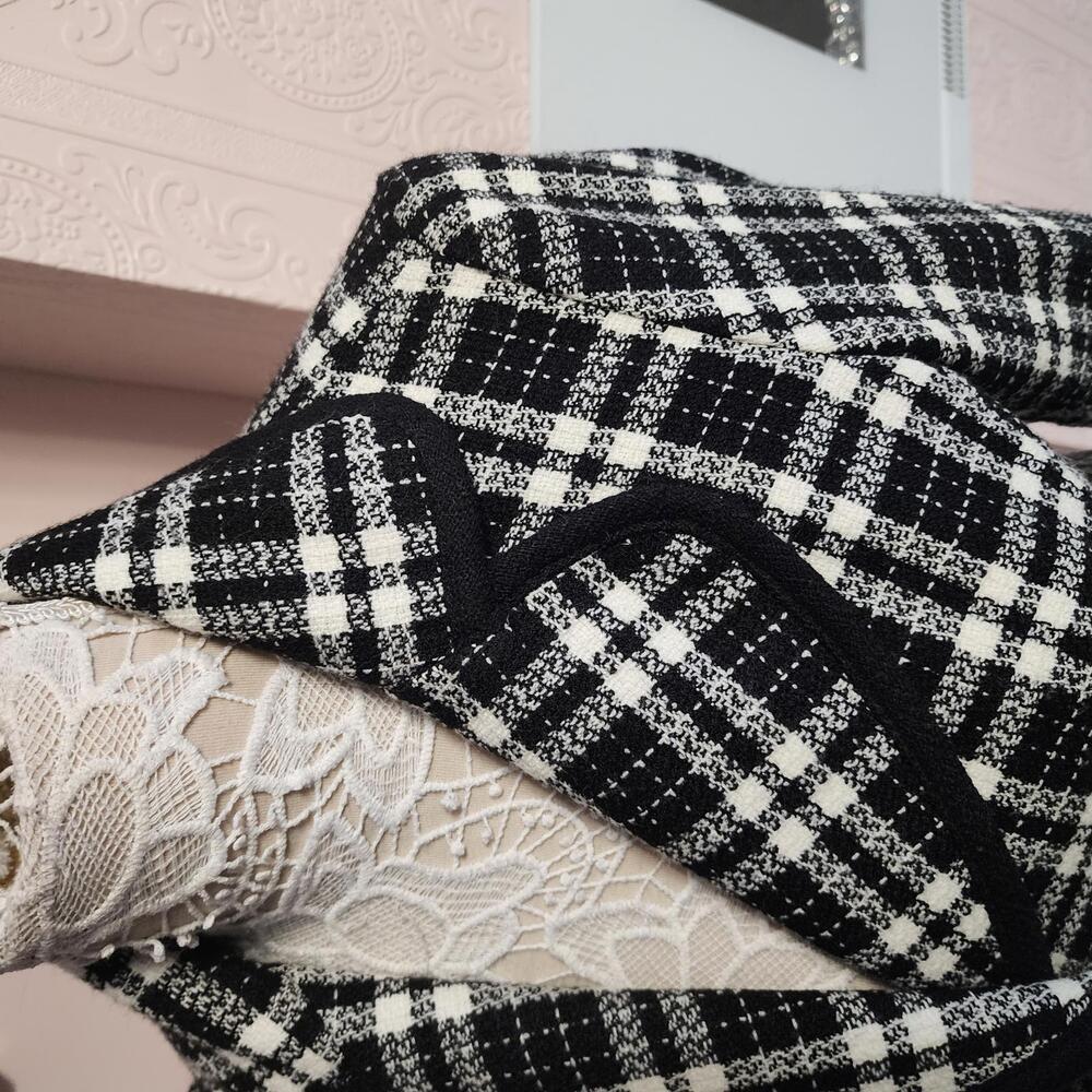 LKNW Karen Kane Black White blazer Jacket 4 this is so adorable - Picture 4 of 7